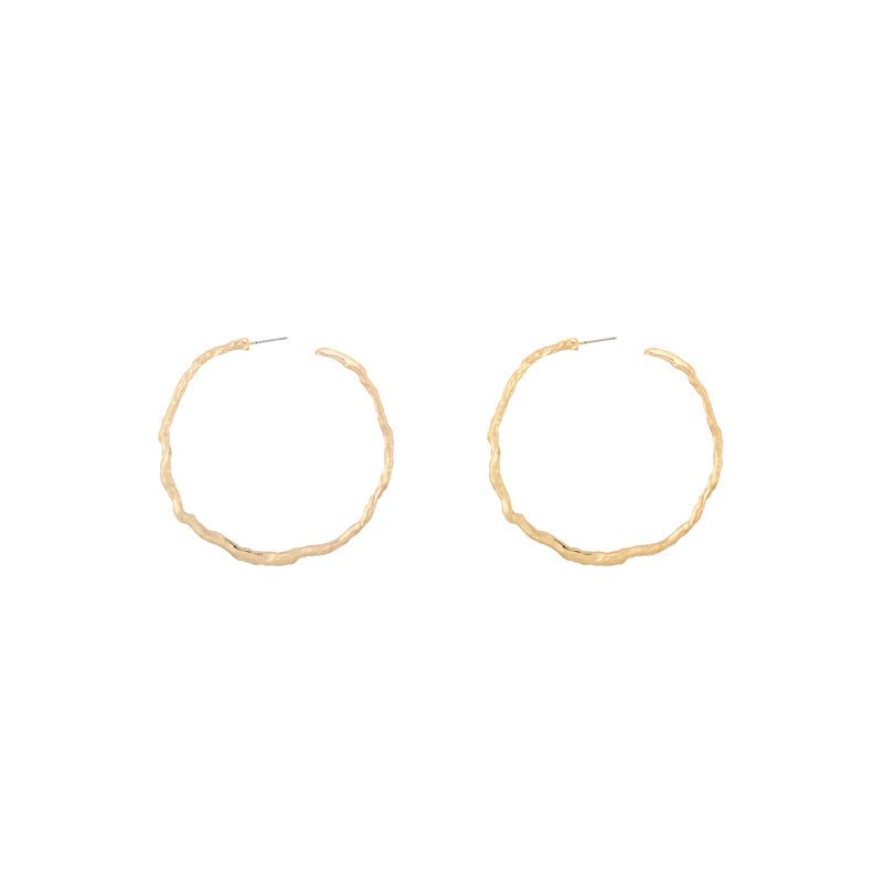 Exaggerated irregular hoop earrings-Jewearrings