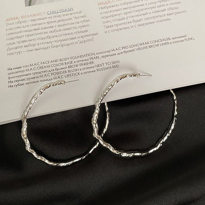 Exaggerated irregular hoop earrings-Jewearrings