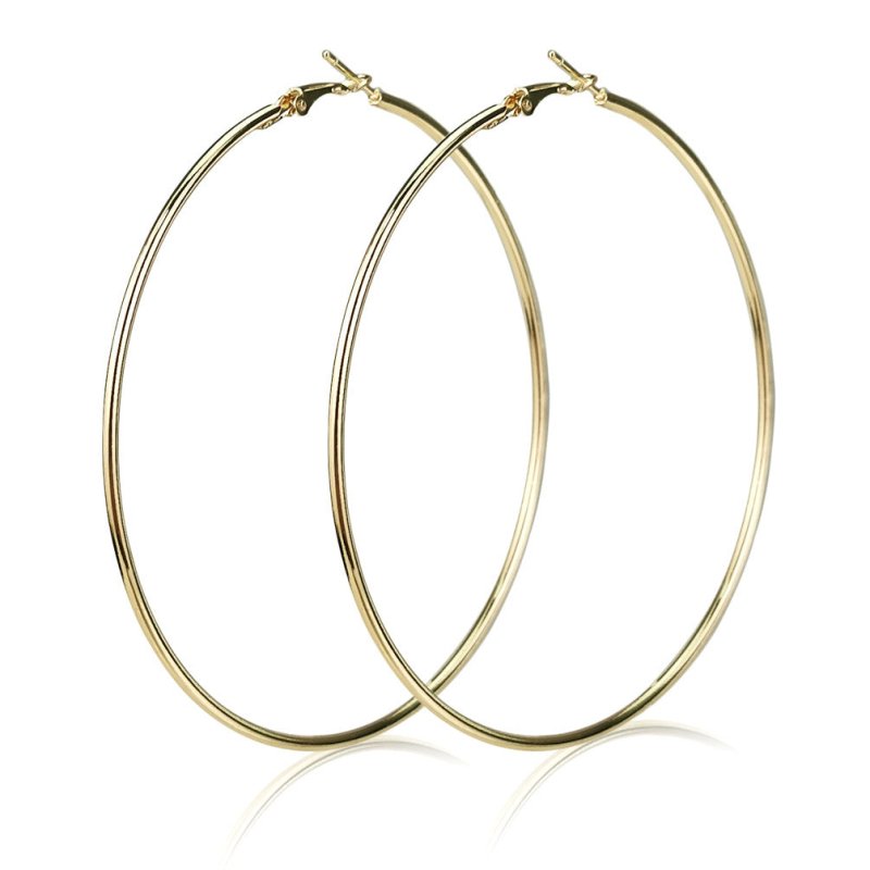 Exaggerated Popular Jewelry Large Hoop Earrings Diameter 90mm-Jewearrings