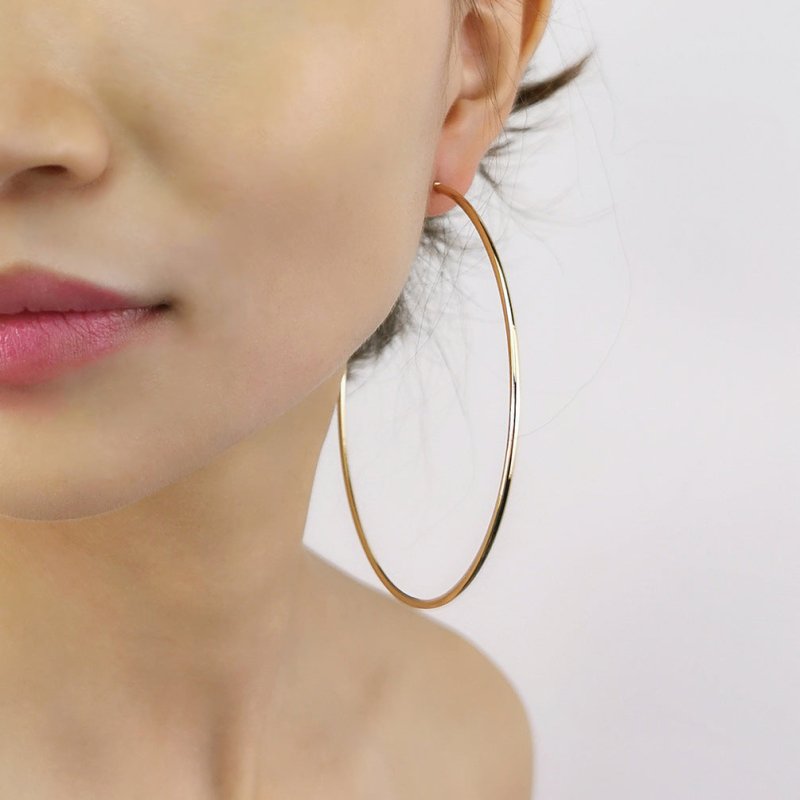 Exaggerated Popular Jewelry Large Hoop Earrings Diameter 90mm-Jewearrings