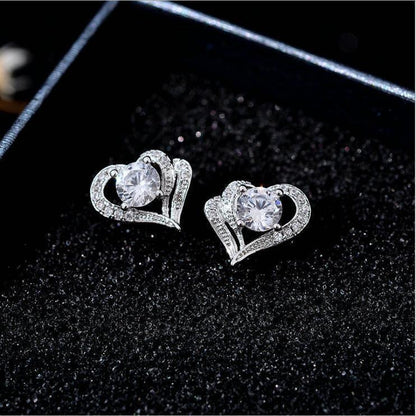 Explosive Love Diamond S952 Silver Stud Earrings-Jewearrings