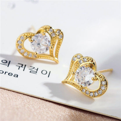 Explosive Love Diamond S952 Silver Stud Earrings-Jewearrings