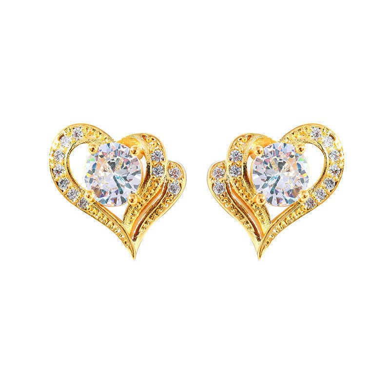 Explosive Love Diamond S952 Silver Stud Earrings-Jewearrings