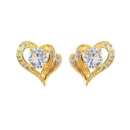 Explosive Love Diamond S952 Silver Stud Earrings-Jewearrings