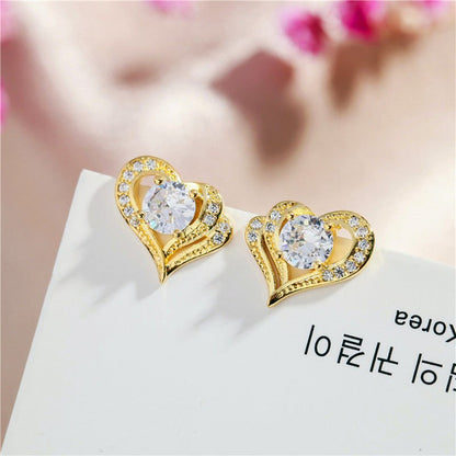 Explosive Love Diamond S952 Silver Stud Earrings-Jewearrings