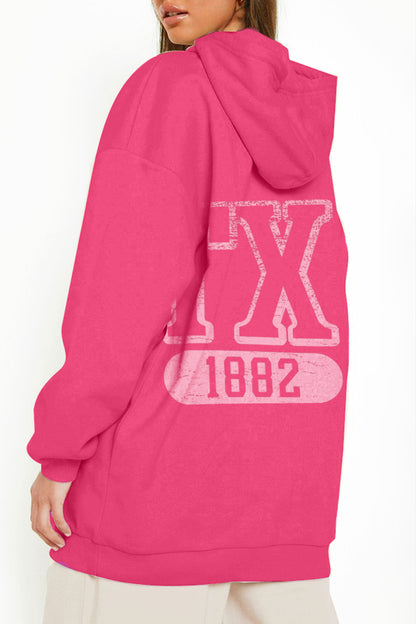 Simply Love Simply Love Full Size TX 1882 Graphic Hoodie-Jewearrings