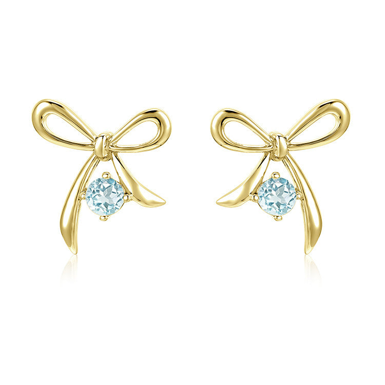 Women's Bow Necklace Stud Earrings Set-Jewearrings