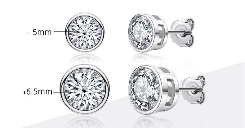 0.51 Carat Moissanite Stud Earrings-Jewearrings