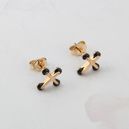 925 Silver Nails New Simple Inlaid Zirconium Earrings For Women-Jewearrings