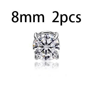 Unisex Zircon Stud Earrings Amazon Hot Zircon Magnet Ear Clips-Jewearrings