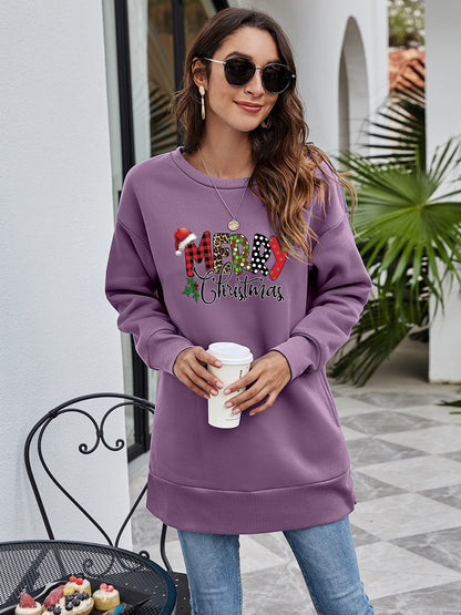 MERRY CHRISTMAS Graphic Sweatshirt-Jewearrings