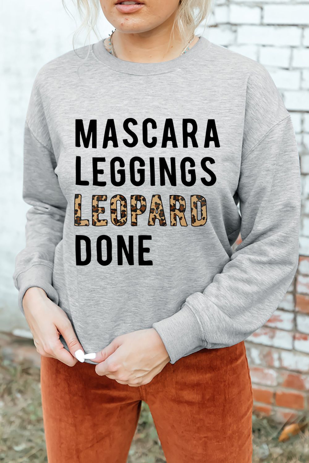 Casual Weekend Letter Graphic Sweatshirt-Jewearrings