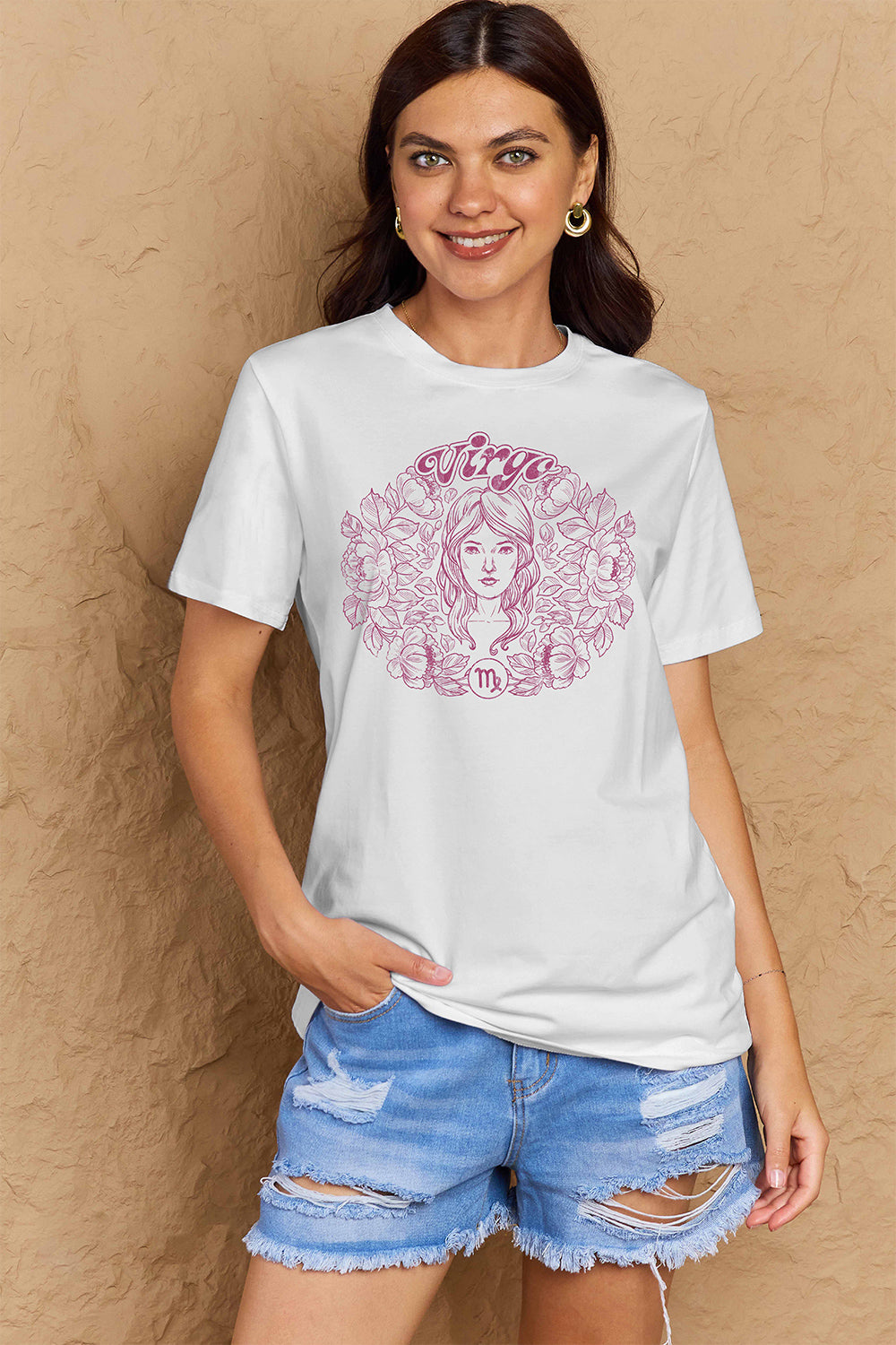 Simply Love Full Size VIRGO Graphic T-Shirt-Jewearrings