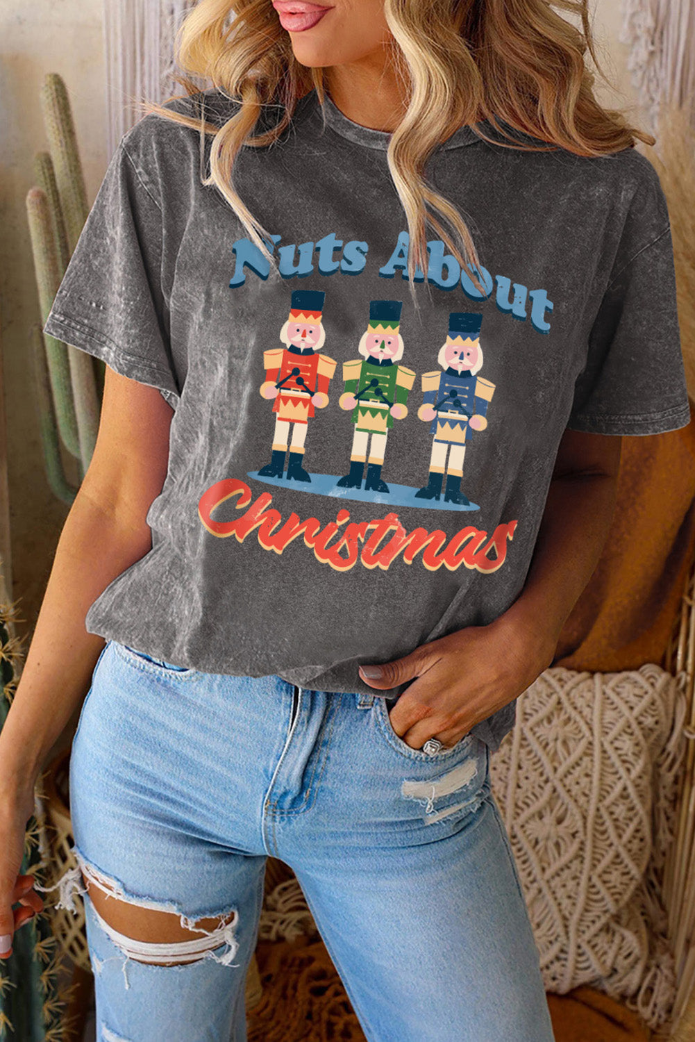 Nutcracker Graphic Short Sleeve T-Shirt-Jewearrings