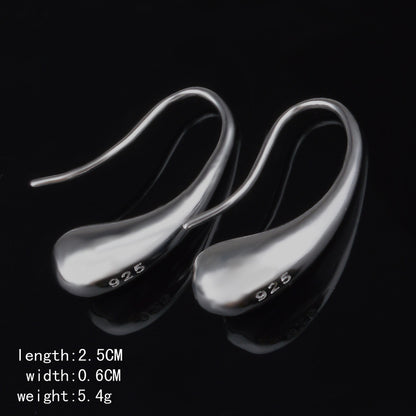 Fashionable Silver Plated Waterdrop Earrings-Jewearrings