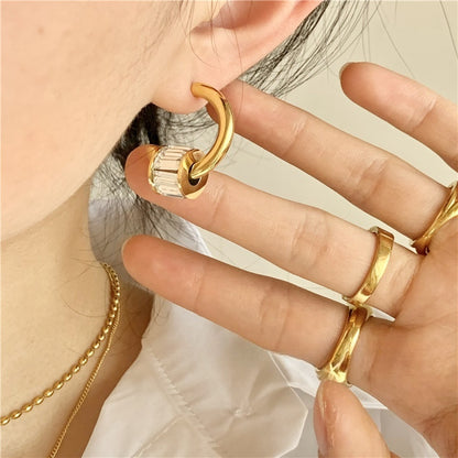 Women's Minimalist And Stylish Gold-plated Earrings-Jewearrings