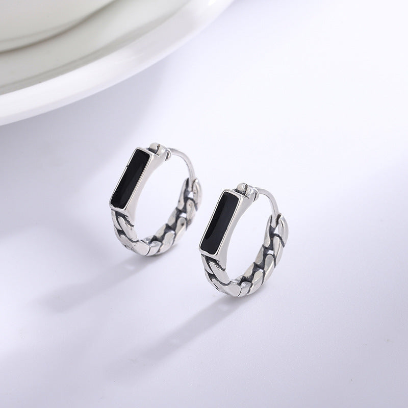 Hip Hop Style Earrings For Men And Women Retro Ear Clip Minimalist Design Earrings-Jewearrings