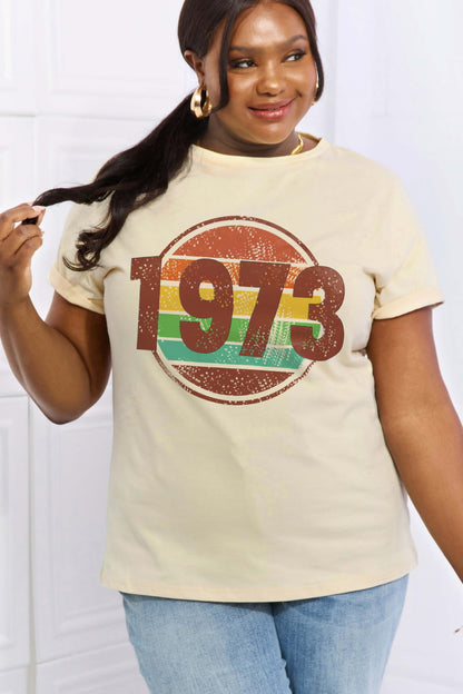 Simply Love Simply Love Full Size 1973 Graphic Cotton Tee-Jewearrings