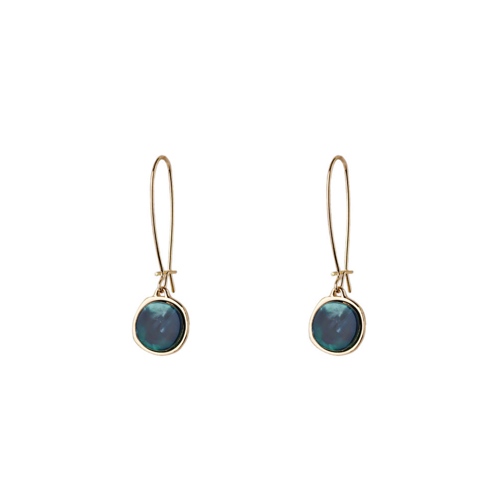 Small Temperament Earrings Acetate Emerald-Jewearrings