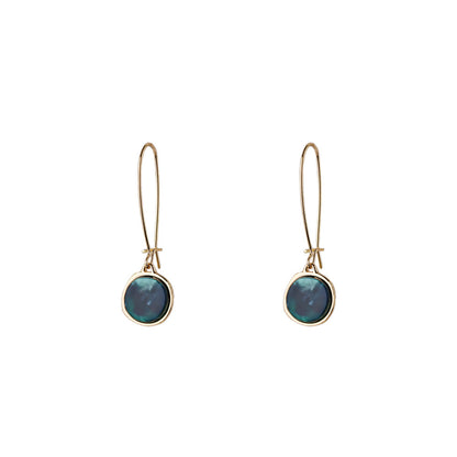 Small Temperament Earrings Acetate Emerald-Jewearrings