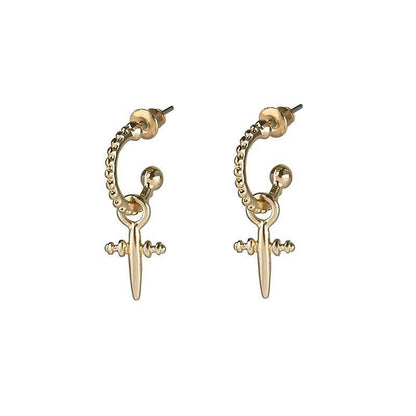 Simple Cross Earrings Women's Graceful And Cute Metal Earrings-Jewearrings