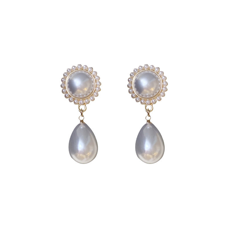 Women's Pearl Metal Alloy Earrings-Jewearrings