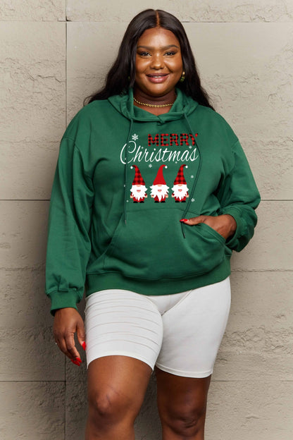 Simply Love Full Size MERRY CHRISTMAS Graphic Hoodie-Jewearrings