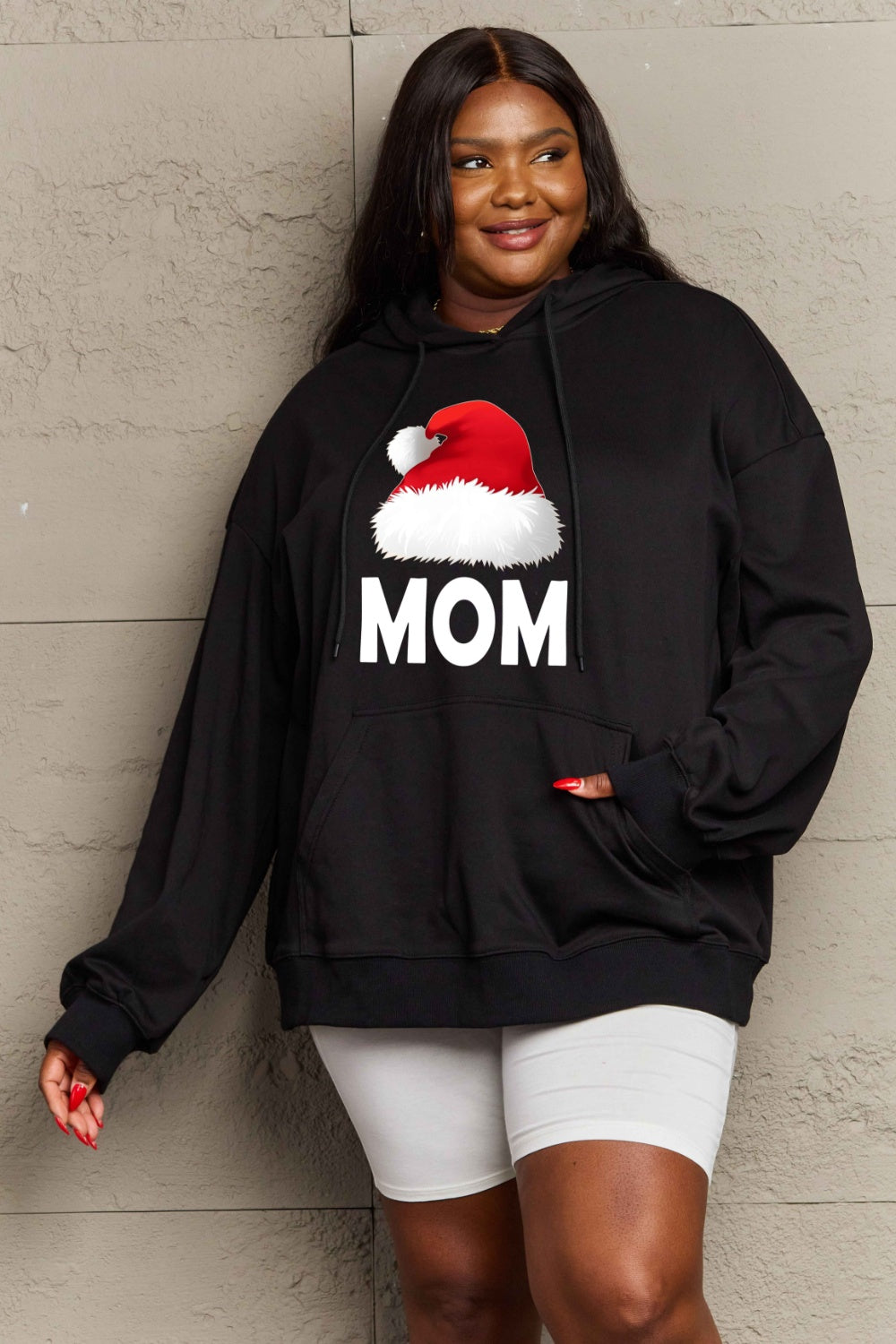 Simply Love Full Size MOM Graphic Hoodie-Jewearrings