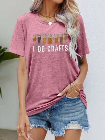 I DO CRAFTS Round Neck T-Shirt-Jewearrings