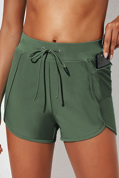 Drawstring Waist Swim Shorts-Jewearrings