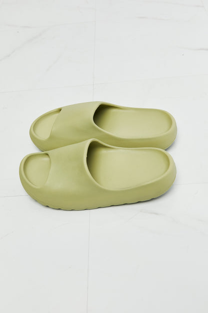 NOOK JOI In My Comfort Zone Slides in Green-Jewearrings