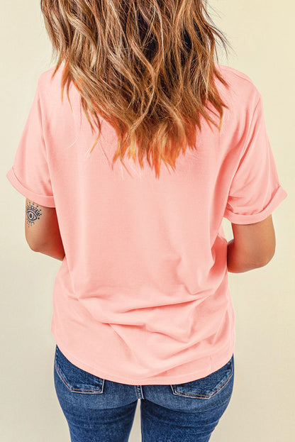 FOREVER CHASING SUNSETS Round Neck T-Shirt-Jewearrings