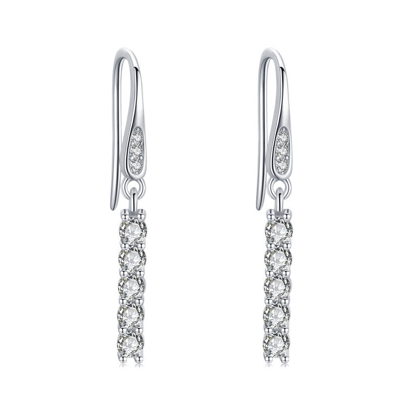 Feminine Light Luxury High-end Sterling Silver Earrings-Jewearrings