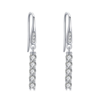 Feminine Light Luxury High-end Sterling Silver Earrings-Jewearrings