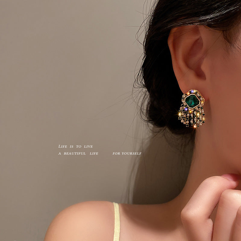 925 Silver Needle Korean Design Petite Earrings Mori Series-Jewearrings