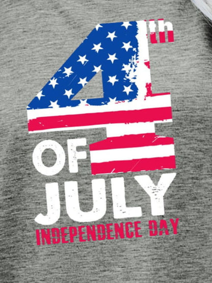 4th OF JULY INDEPENDENCE DAY Graphic Tee-Jewearrings