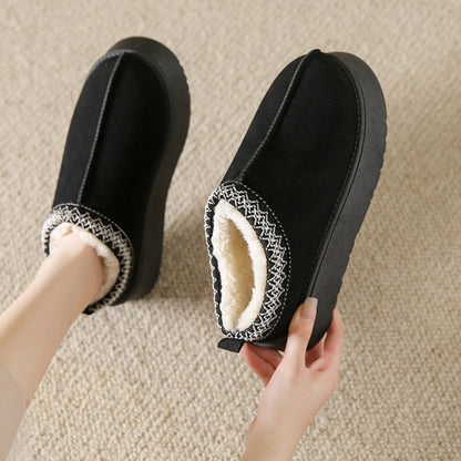 Faux Fur Center-Seam Slippers-Jewearrings