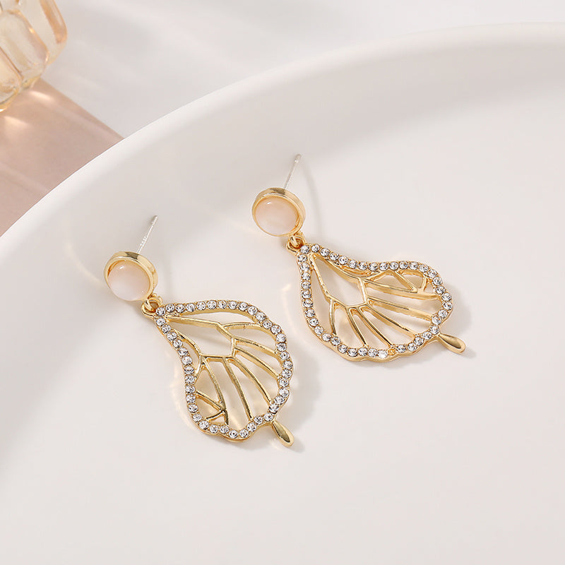 Temperament Earrings Sterling Silver Cold Wind Female-Jewearrings