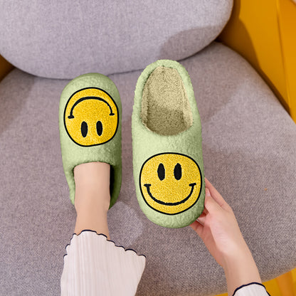 Melody Smiley Face Slippers-Jewearrings