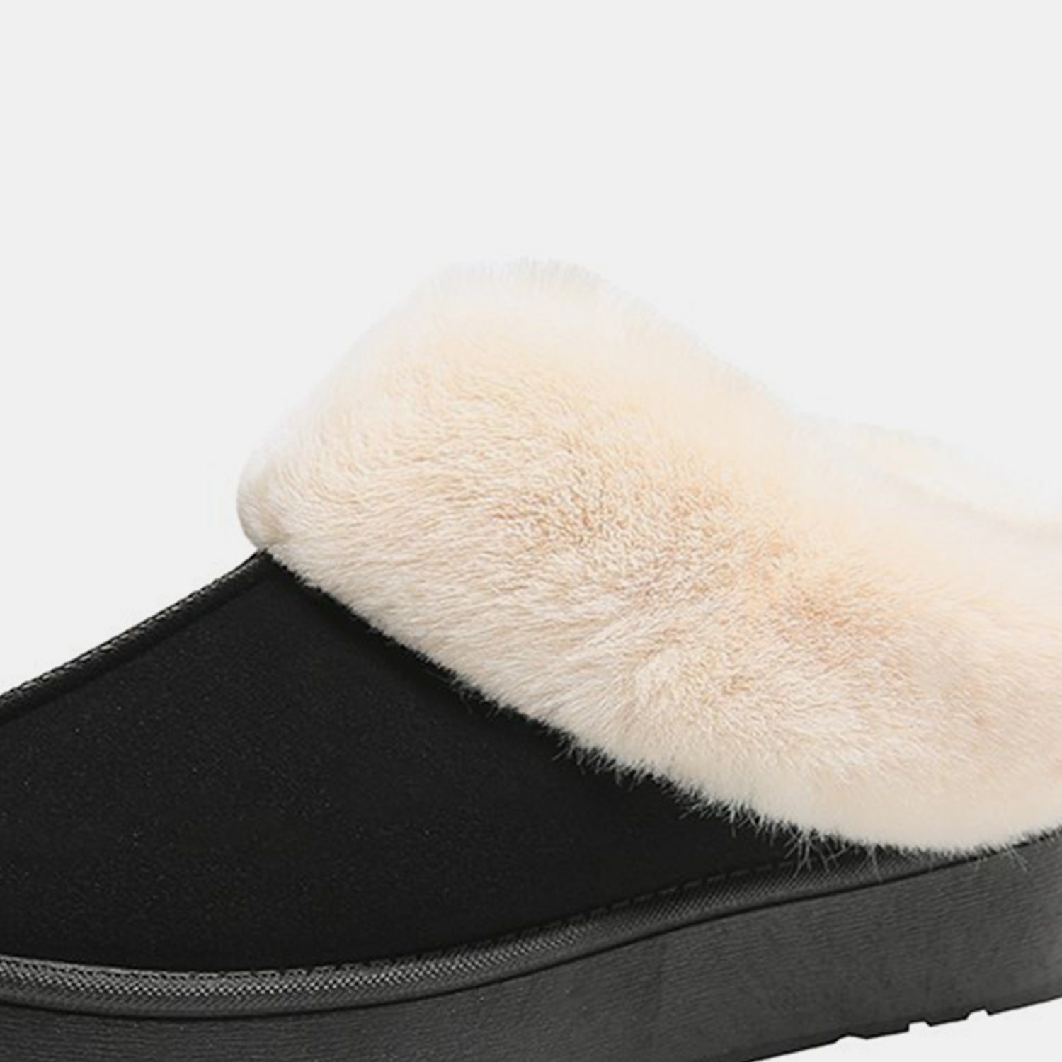 Furry Chunky Platform Slippers-Jewearrings