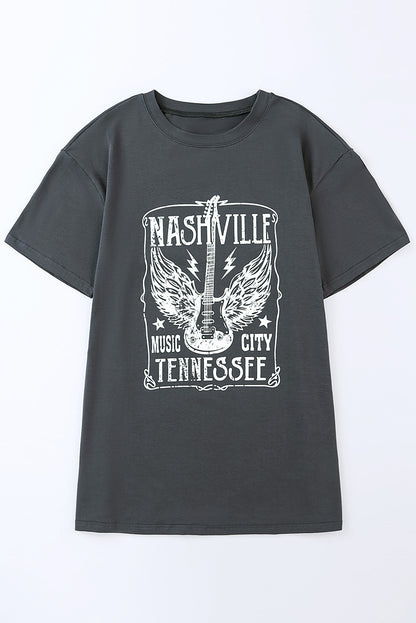 NASHVILLE MUSIC CITY TENNESSEE Graphic T-Shirt-Jewearrings