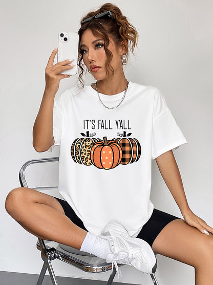 IT'S FALL Y'ALL Graphic T-Shirt-Jewearrings