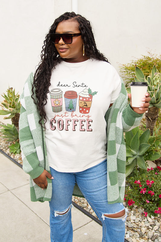 Simply Love Full Size COFFEE Graphic Short Sleeve T-Shirt-Jewearrings