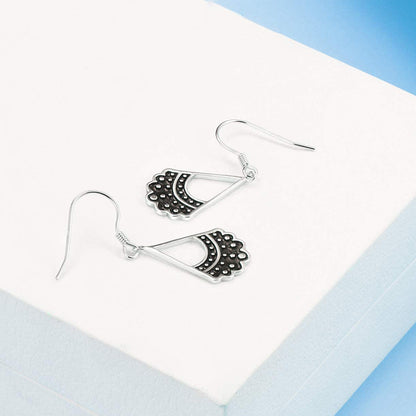 925 Silver Rbg Shaped Collar Earrings For Ruth Bader Ginsburg Fans-Jewearrings