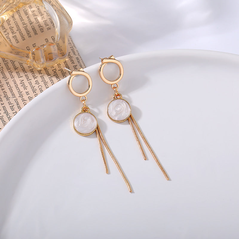 Temperament Earrings Sterling Silver Cold Wind Female-Jewearrings