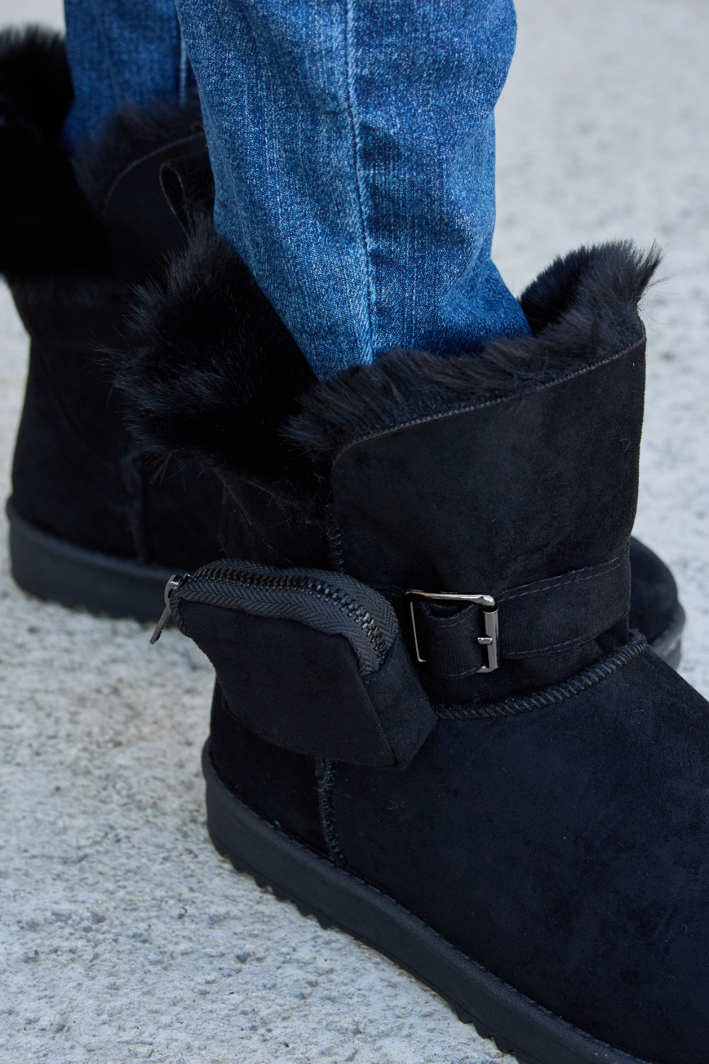 Forever Link Plush Thermal Flat Boots-Jewearrings