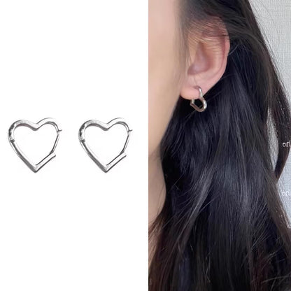 Simple Ear Clip Sterling Silver Earrings For Women-Jewearrings