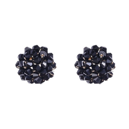 Fairy Crystal Stud Earrings New Trendy Flower Forest Fashion Earrings Women-Jewearrings