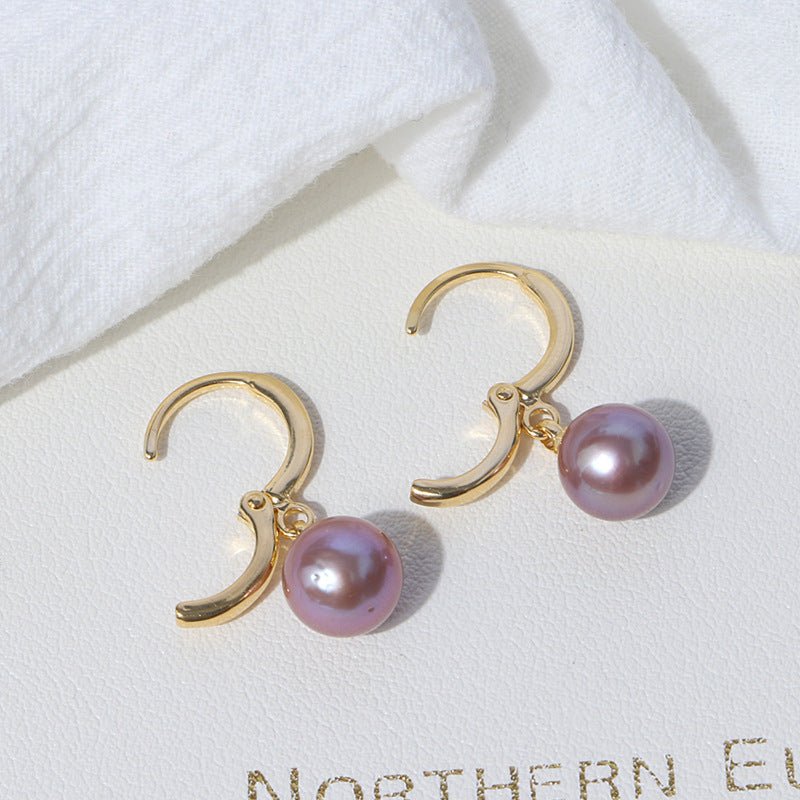 Fashion 14K Gold Freshwater Pearl Earrings-Jewearrings