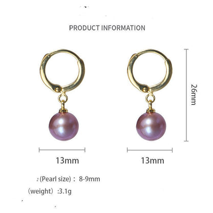 Fashion 14K Gold Freshwater Pearl Earrings-Jewearrings